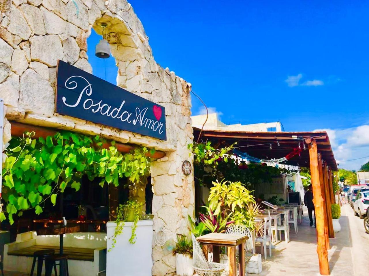 Posada Amor Hotel Boutique Puerto Morelos Exteriör bild